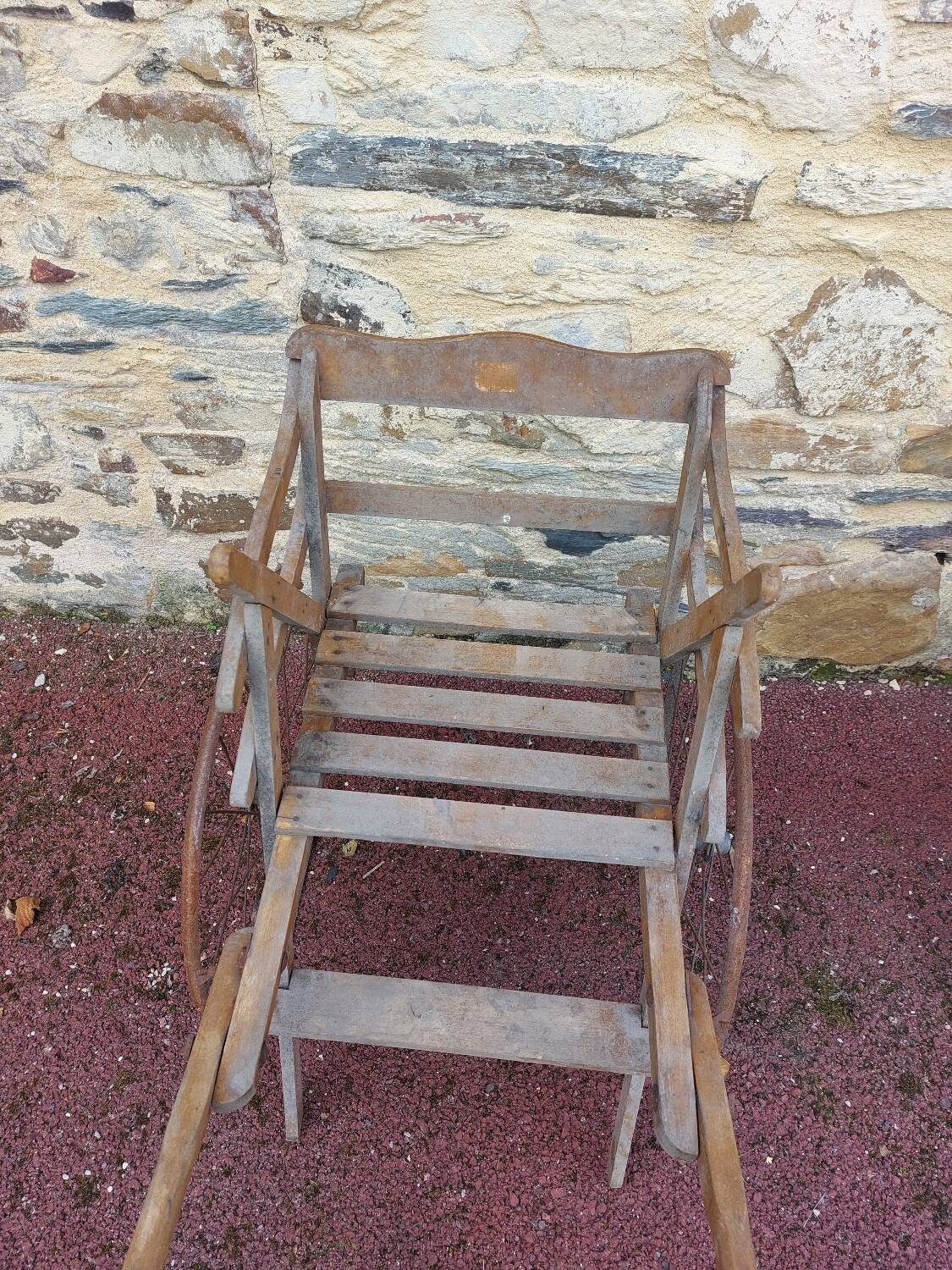 Old vintage wooden cart