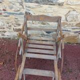 Ancienne charette en bois vintage
