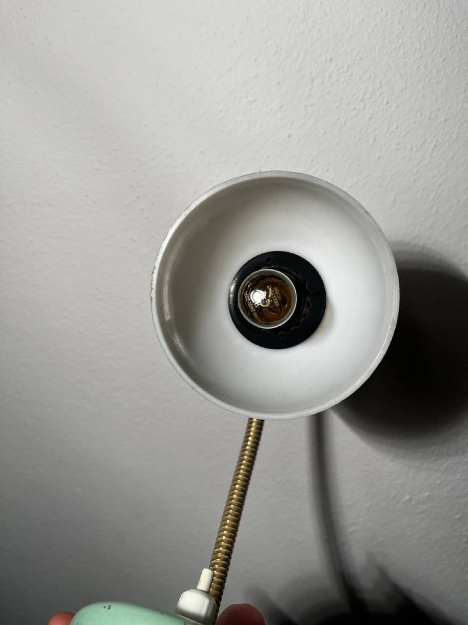 bedside table lamp, vintage mid-century anni '50, Italia