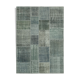 Handmade oriental contemporary 171 cm x 243 cm grey patchwork rug