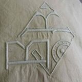 Old beige sheet Damascus