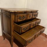 Commode Louis XV en merisier massif