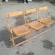 Bench cinema or theatre chairs in iron and solid wood - circa 1930