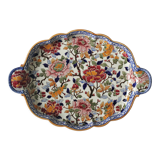 Polylobed dish Peonies earthenware of Gien