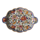 Polylobed dish Peonies earthenware of Gien