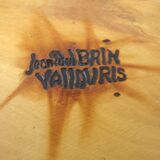 Olive wood fruit cup Marked Jean paul Brain Vallauris