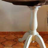 Table Carrée en Pin blanc vieilli 4 personnes