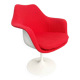 Tulip chair – swivel armchair red, by Eero Saarinen for Knoll International, Italy, 1960s