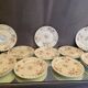16 Limoges porcelain dessert plates signed Haviland décor Sylvie