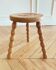 Small tripod/ bedside table/ renovated vintage stool, turned wood, year