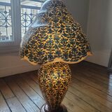 Camel leather lamp