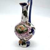 Antique Gien vase – Peony model – Hand-painted earthenware – 13.5 cm