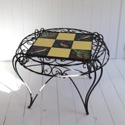 Ceramic coffee table with fish decoration, 1970s