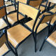 Lot de 50 chaises écoles bois et métal