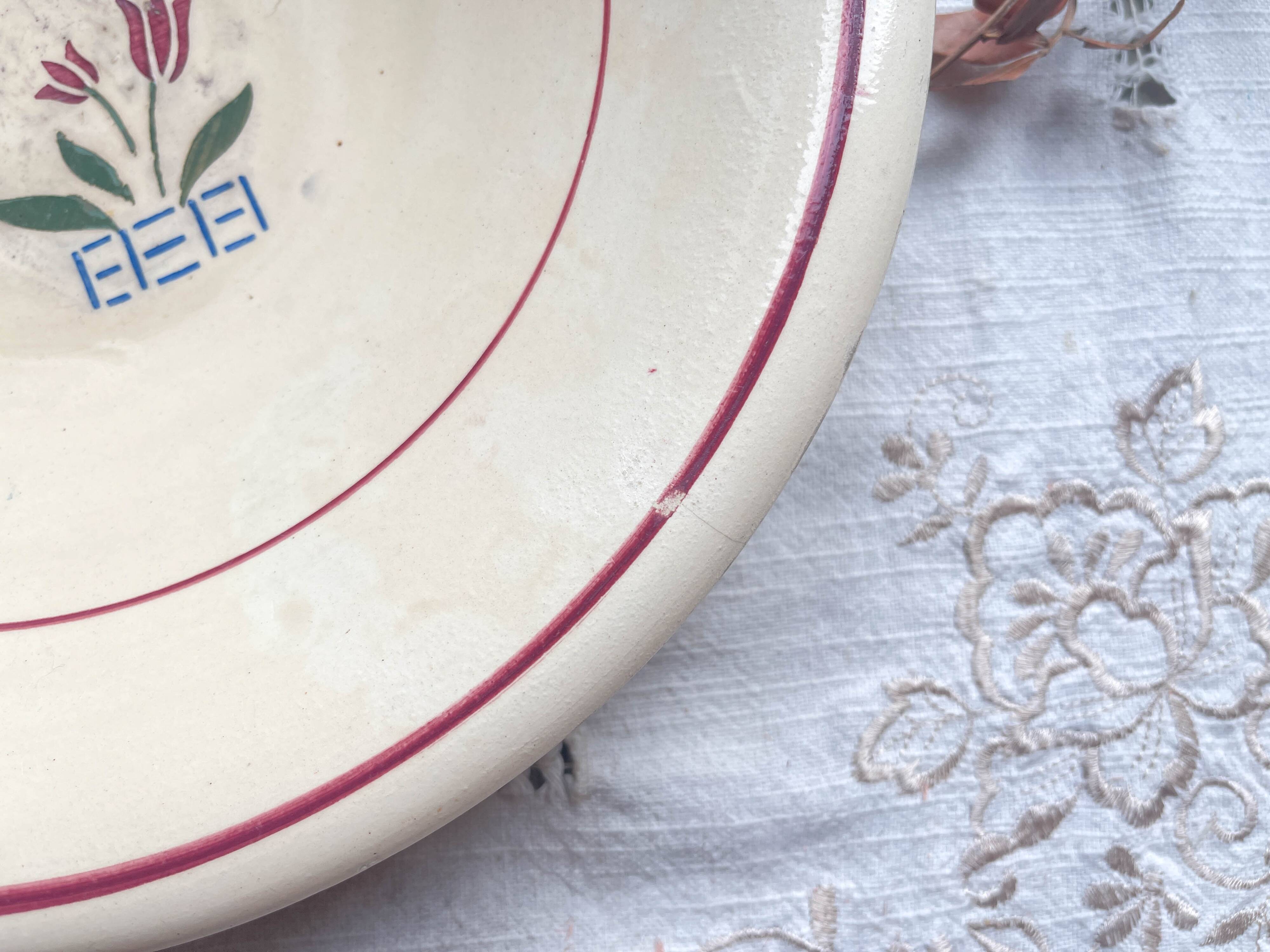 Vintage LUNEVILLE hollow dish, "Aurore" model, Made in France