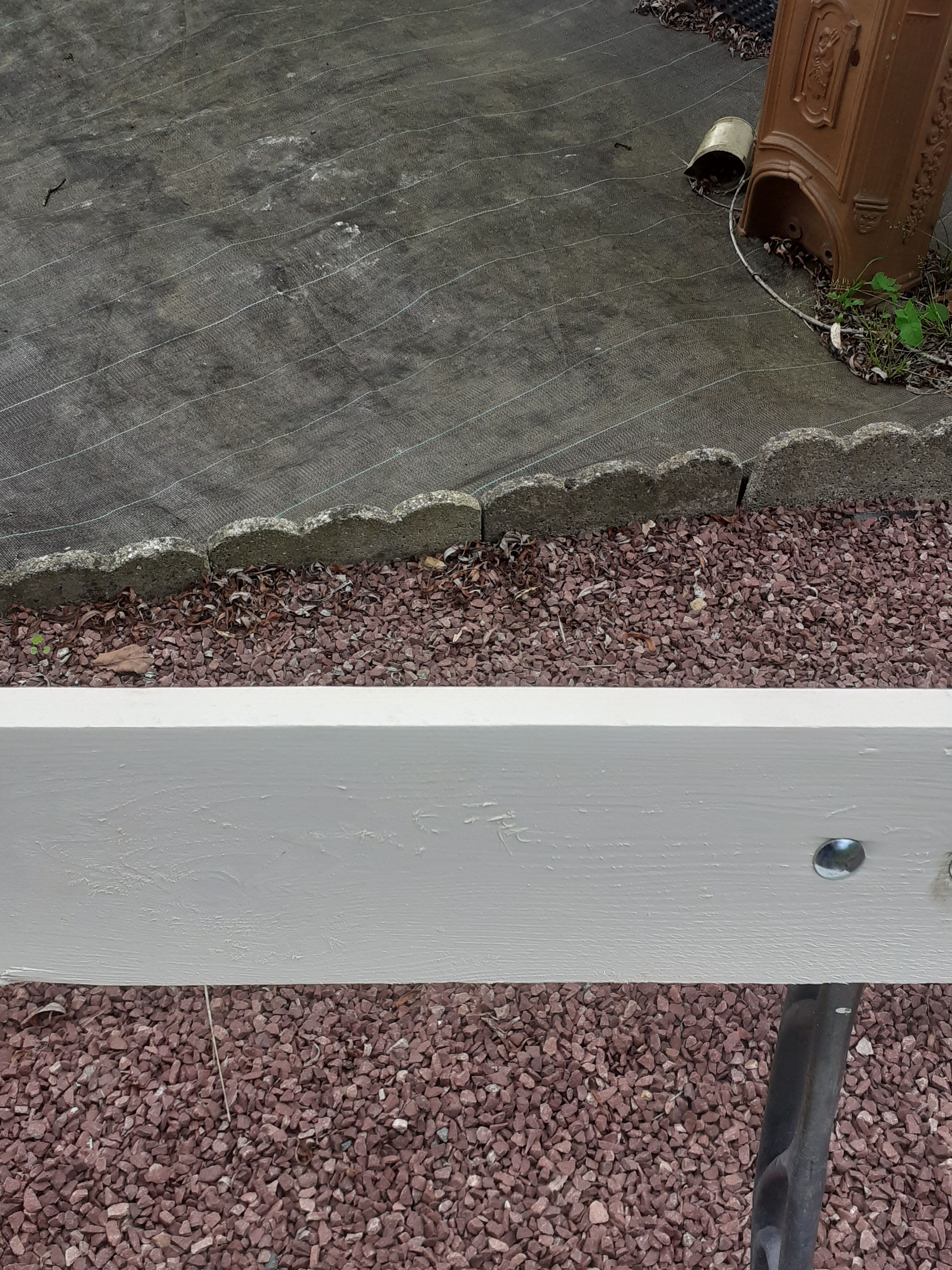 Garden bench with old cast-cast-or-cast-or-cast foot