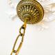 Vintage Palwa suspension in solid brass and crystal.