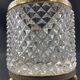 Crystal pencil pot with Empire style diamond tip decor