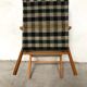 Vintage scottish plaid chair, 60s