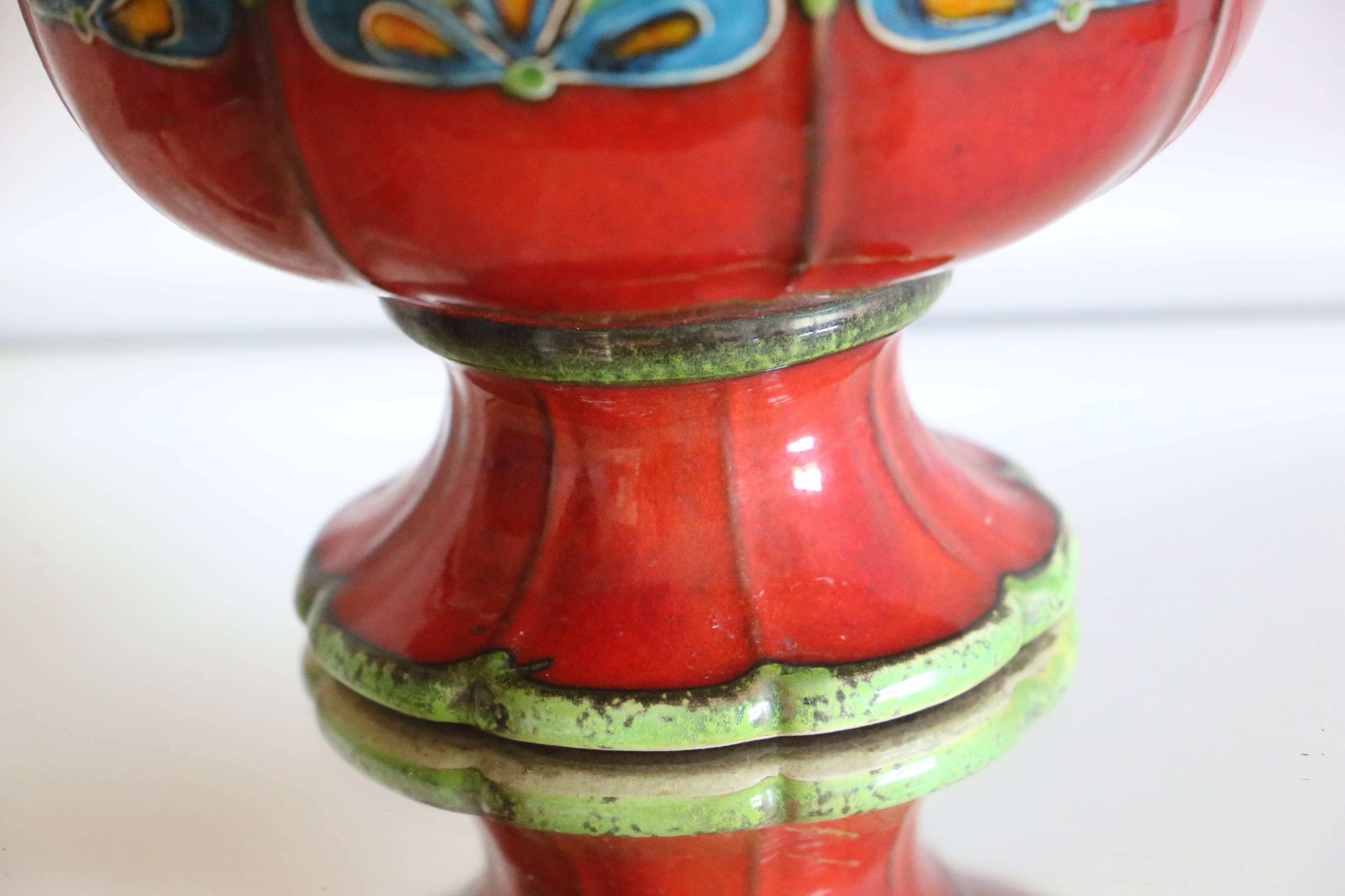 Coupe sur pied, pan keramik, allemand