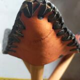 Folding tripod stool in Africa leather