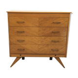 Commode années 1950 pieds compas
