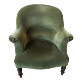 Toad armchair in green velvet