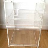 Vintage plexiglass side furniture