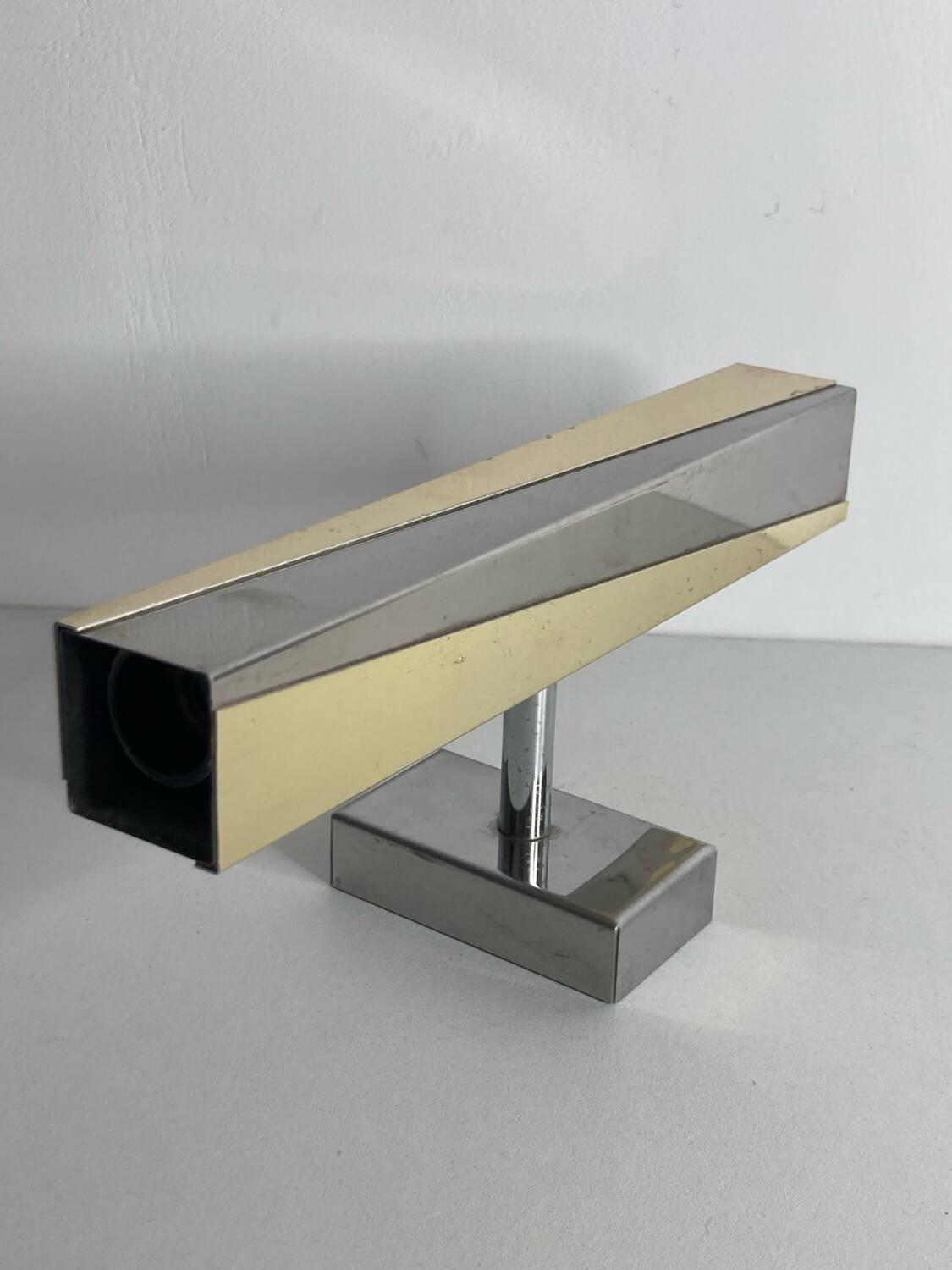 80s metal wall lights