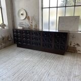 Brutalist sideboard attributed to De Coene 70s