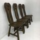 Set of 4 Belgian Brutalist Dining Chairs from De Puydt, 1970’s