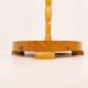 Mid-century organic floor lamp in birch and brass, Sweden, 1950s