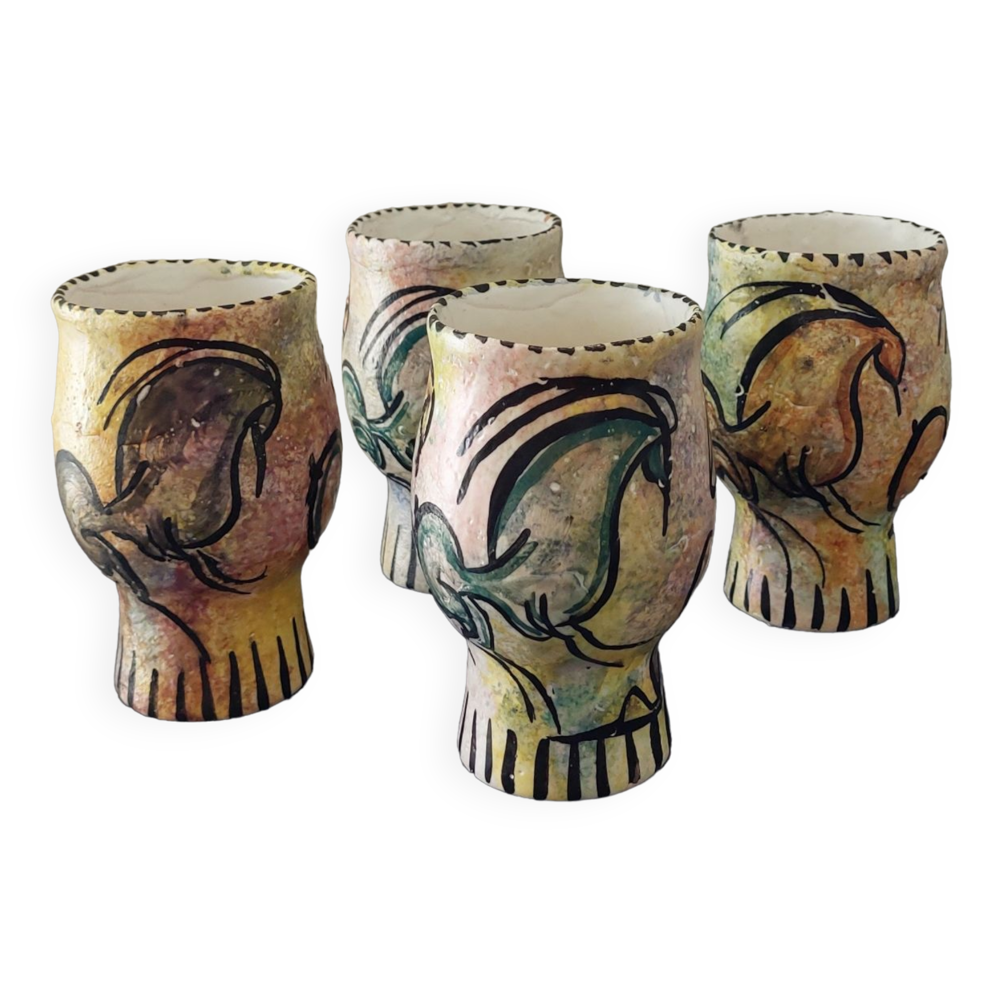 Vintage ceramic cups