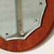 Vintage round teak mirror from the 1960s.