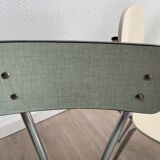 10 mismatched multicolored Formica chairs 60s