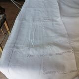 Old sheet embroidered and openwork