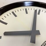 Industrial bakelite factory wall clock from pragotron, 1960s