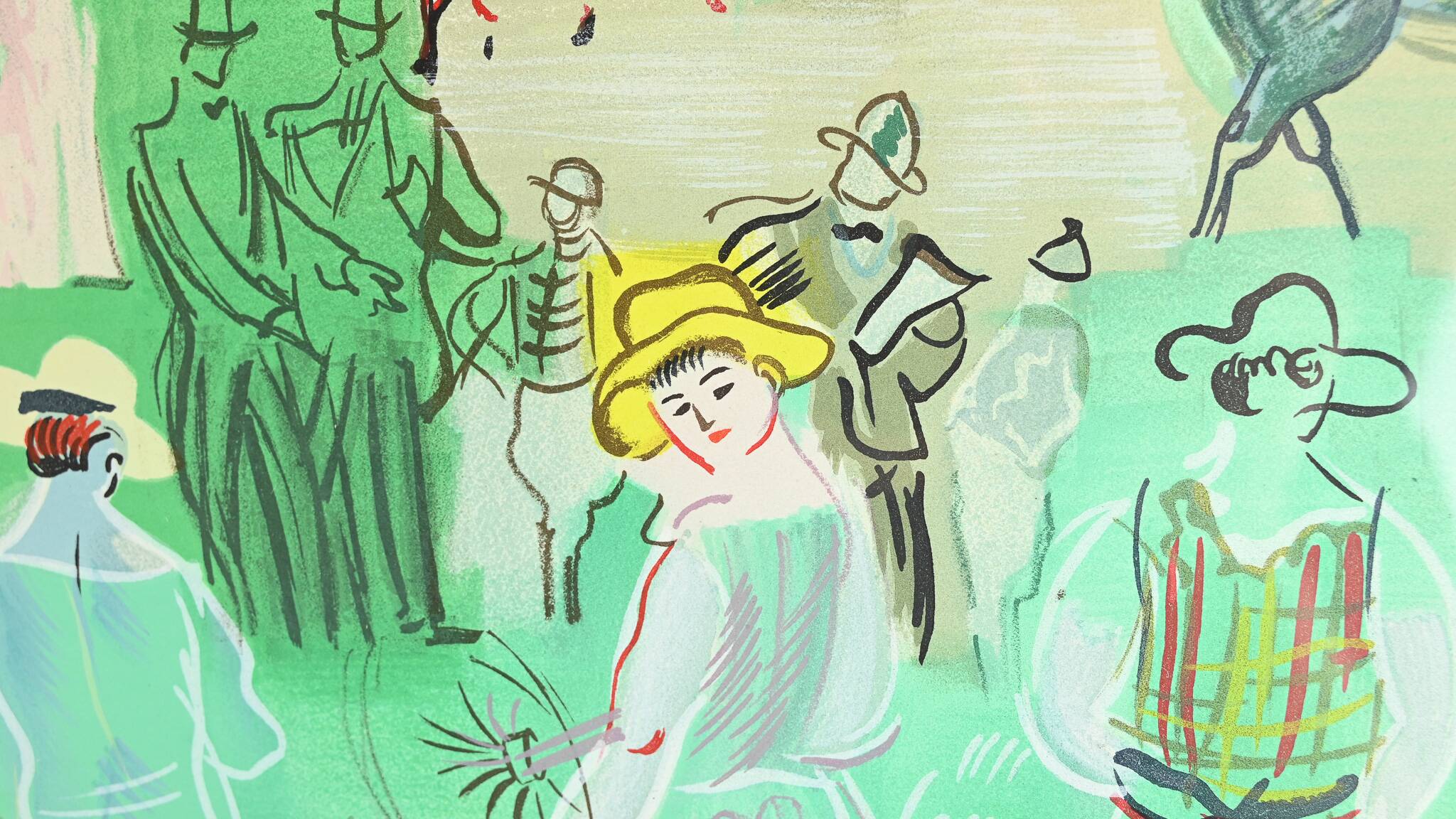 Charles Sorlier, Epsom 39 (after Raoul Dufy). Lithograph. c.1960.