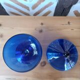 Midnight blue glass jar candy box