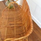 Vintage rattan sofa 1960
