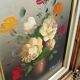 Oil painting - bouquet of multicolored roses