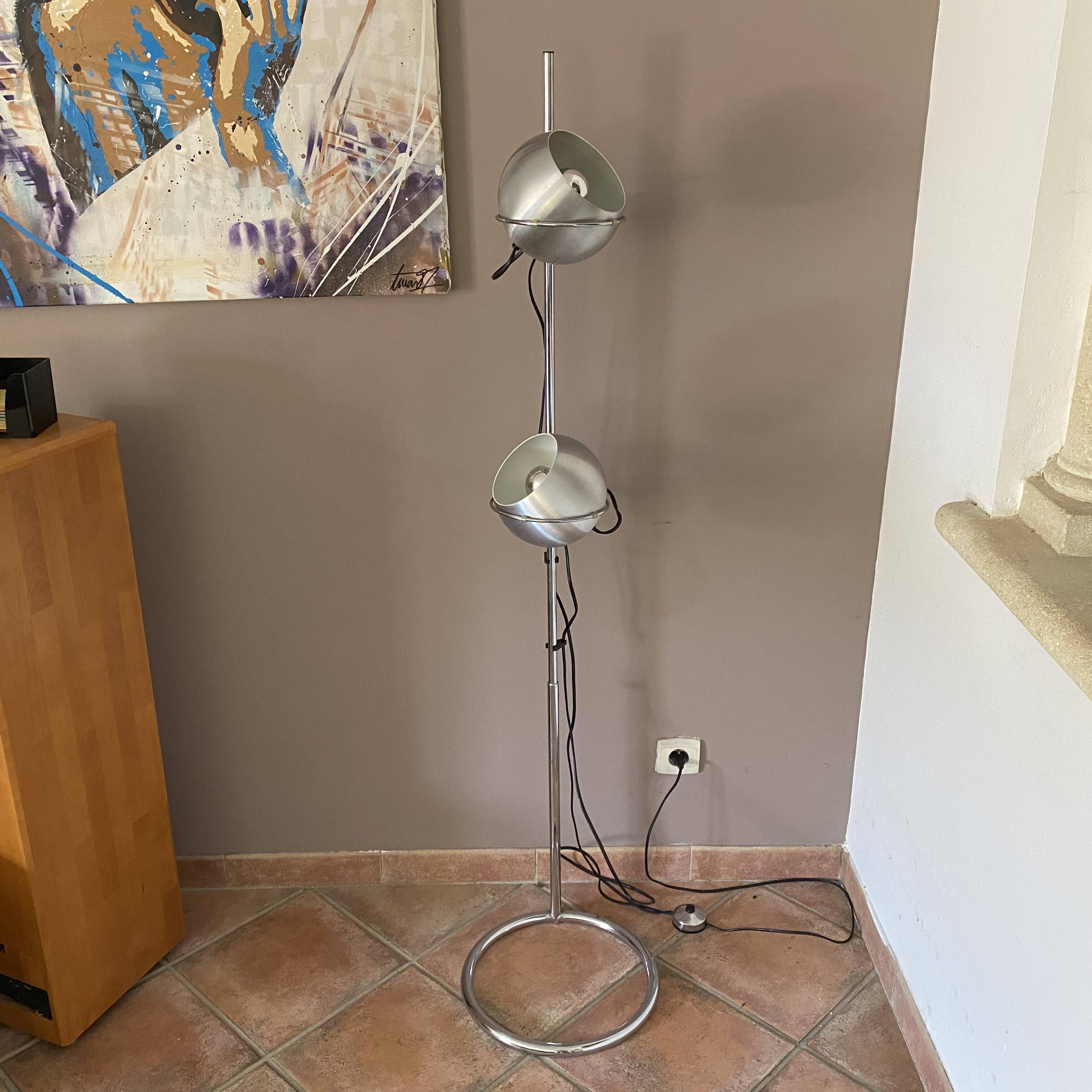 Eye Ball floor lamp by Goffredo REGGIANI. 1970.