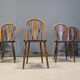 Set of 5 vintage Ercol dining chairs, 1950s