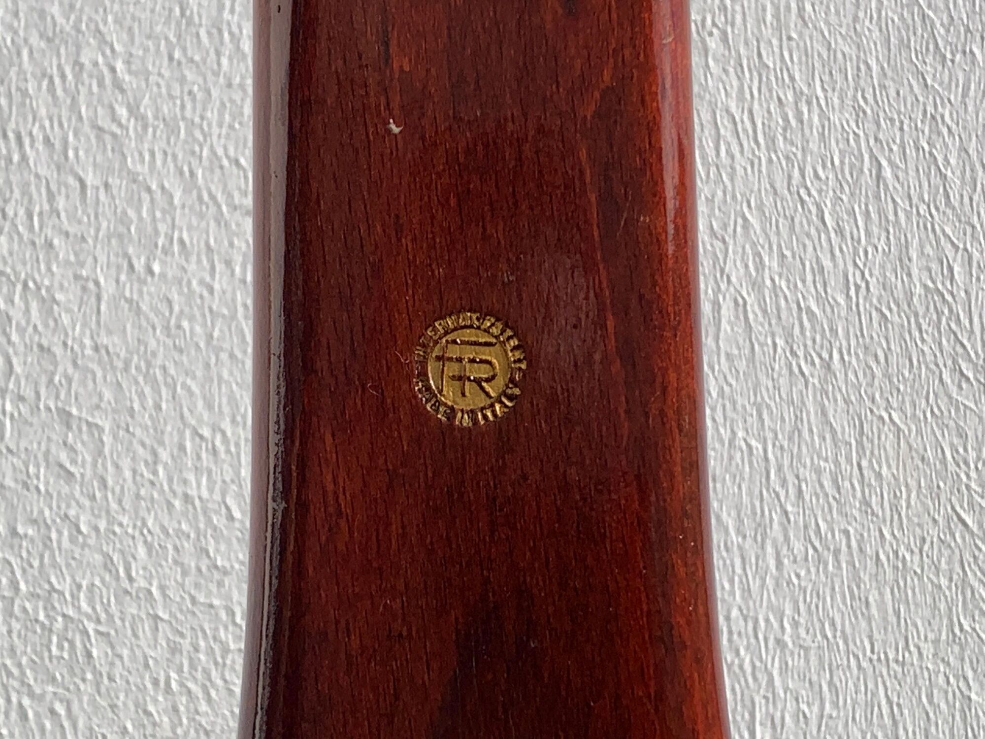Night jack, anthropomorphic, brass mahogany, Ico Parisi, Fratelli Reguitti, 1950
