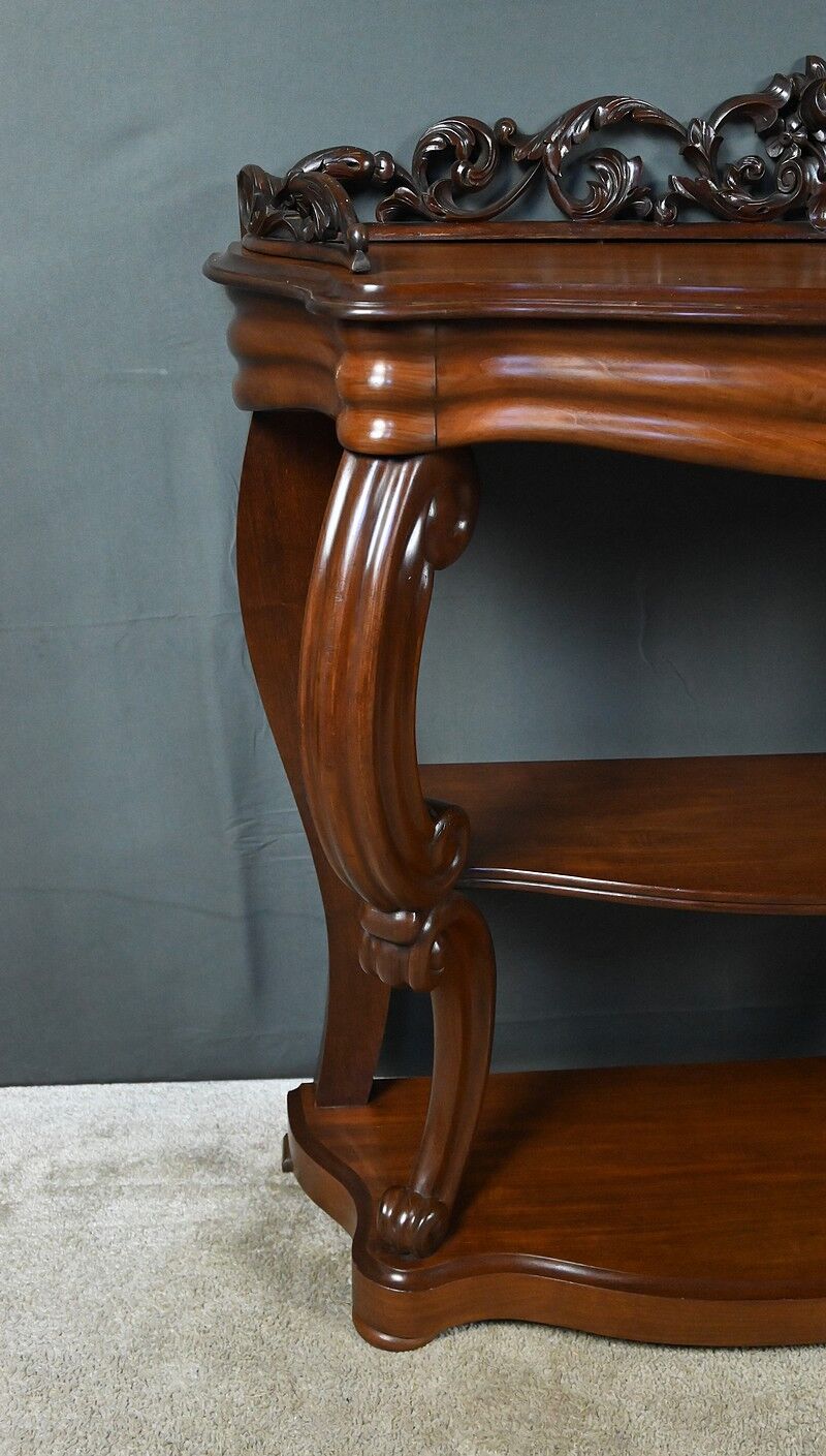 Mahogany console, Napoléon III period – 2nd half of the 19th century