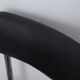 Black skai chair soft back