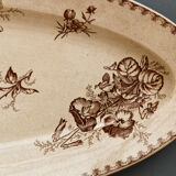 Plat ovale sarreguemines, collection vega