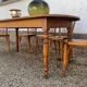 Old bistro table in solid wood - Dimensions 200 x 86 cm