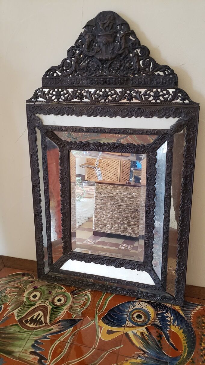 Mirror brass repelled XIXth