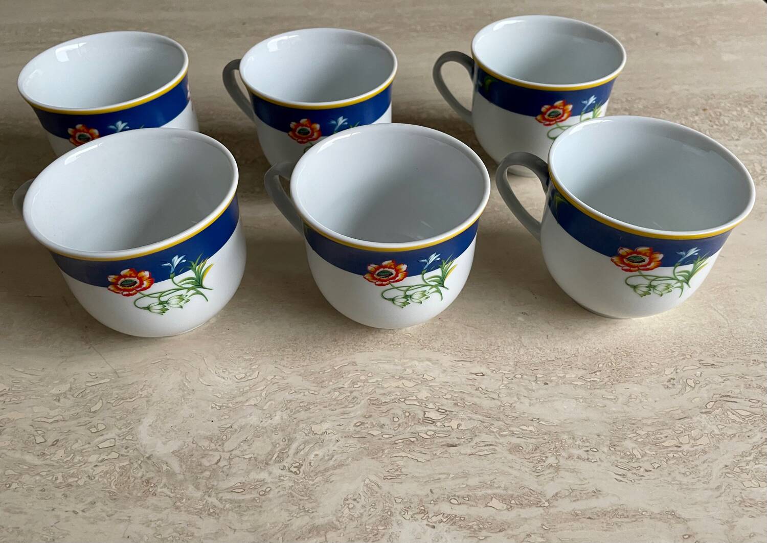 Kenzo porcelain tea cups